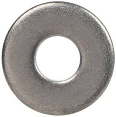 Made in USA - #2L Screw, Grade AN960 Stainless Steel Standard Flat Washer - 0.099" ID x 1/4" OD, 0.016" Thick, Passivated Finish, Meets Military Specifications - Eagle Tool & Supply