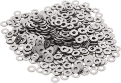 Made in USA - #3 Screw, Grade AN960 Stainless Steel Standard Flat Washer - 0.105" ID x 1/4" OD, 0.032" Thick, Passivated Finish, Meets Military Specifications - Eagle Tool & Supply