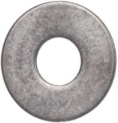 Made in USA - #10L Screw, Grade AN960 Stainless Steel Standard Flat Washer - 0.203" ID x 0.438" OD, 0.032" Thick, Passivated Finish, Meets Military Specifications - Eagle Tool & Supply