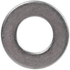 Made in USA - 1/4" Screw, Grade AN960 Stainless Steel Standard Flat Washer - 0.267" ID x 1/2" OD, 0.028" Thick, Passivated Finish, Meets Military Specifications - Eagle Tool & Supply