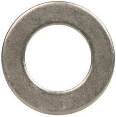 Made in USA - 5/16" Screw, Grade AN960 Stainless Steel Standard Flat Washer - 0.328" ID x 0.562" OD, 0.032" Thick, Passivated Finish, Meets Military Specifications - Eagle Tool & Supply