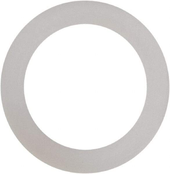 Made in USA - #12 Screw, Grade 6/6 Nylon Standard Flat Washer - 1/4" ID x 3/8" OD, 0.015" Thick, Plain Finish - Eagle Tool & Supply