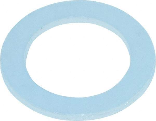 Made in USA - 3/8" Screw, Grade 6/6 Nylon Standard Flat Washer - 3/8" ID x 0.562" OD, 0.031" Thick, Plain Finish - Eagle Tool & Supply
