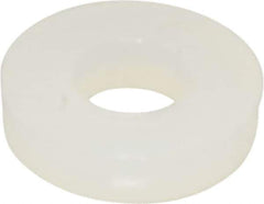 Made in USA - #5 Screw, Grade 6/6 Nylon Standard Flat Washer - 0.13" ID x 0.285" OD, 0.062" Thick, Plain Finish - Eagle Tool & Supply