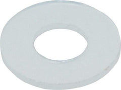 Made in USA - #8 Screw, Grade 6/6 Nylon Standard Flat Washer - 0.193" ID x 0.437" OD, 0.031" Thick, Plain Finish - Eagle Tool & Supply