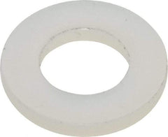 Made in USA - #12 Screw, Grade 6/6 Nylon Standard Flat Washer - 0.252" ID x 0.472" OD, 0.062" Thick, Plain Finish - Eagle Tool & Supply
