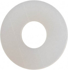 Made in USA - #3 Screw, Grade 6/6 Nylon Standard Flat Washer - 0.109" ID x 0.312" OD, 0.031" Thick, Plain Finish - Eagle Tool & Supply