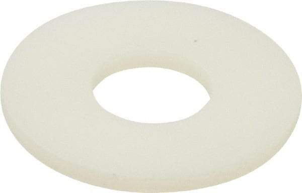 Made in USA - 5/16" Screw, Grade 6/6 Nylon Standard Flat Washer - 0.344" ID x 7/8" OD, 0.062" Thick, Plain Finish - Eagle Tool & Supply