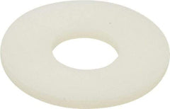 Made in USA - 5/16" Screw, Grade 6/6 Nylon Standard Flat Washer - 0.344" ID x 7/8" OD, 0.062" Thick, Plain Finish - Eagle Tool & Supply