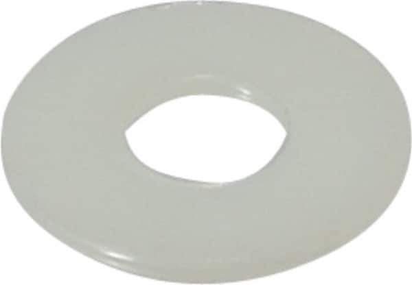 Made in USA - 3/8" Screw, Grade 6/6 Nylon Standard Flat Washer - 0.406" ID x 1" OD, 0.062" Thick, Plain Finish - Eagle Tool & Supply