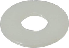 Made in USA - 3/8" Screw, Grade 6/6 Nylon Standard Flat Washer - 0.406" ID x 1" OD, 0.062" Thick, Plain Finish - Eagle Tool & Supply