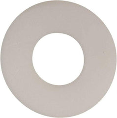 Made in USA - 7/16" Screw, Grade 6/6 Nylon Standard Flat Washer - 0.469" ID x 1-1/8" OD, 0.062" Thick, Plain Finish - Eagle Tool & Supply