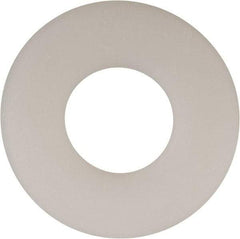 Made in USA - 9/16" Screw, Grade 6/6 Nylon Standard Flat Washer - 0.594" ID x 1.469" OD, 0.1" Thick, Plain Finish - Eagle Tool & Supply