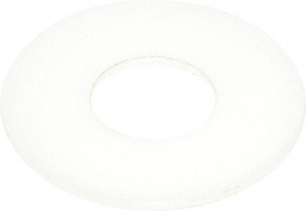 Made in USA - 3/4" Screw, Grade 6/6 Nylon Standard Flat Washer - 0.812" ID x 2" OD, 0.1" Thick, Plain Finish - Eagle Tool & Supply