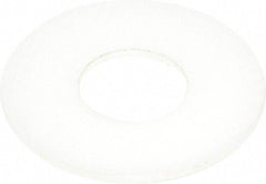 Made in USA - 3/4" Screw, Grade 6/6 Nylon Standard Flat Washer - 0.812" ID x 2" OD, 0.1" Thick, Plain Finish - Eagle Tool & Supply