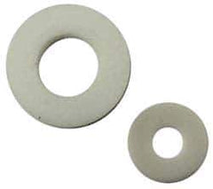 Made in USA - #8 Screw, PTFE Standard Flat Washer - 0.187" ID x 1/2" OD, 0.04" Thick, Plain Finish - Eagle Tool & Supply