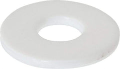 Made in USA - 1/4" Screw, PTFE Standard Flat Washer - 0.281" ID x 0.735" OD, 0.062" Thick, Plain Finish - Eagle Tool & Supply