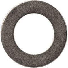 Made in USA - 0.03" Thick, 0.38" Inside x 5/8" OD, Round Shim - 5/16" Screw, Uncoated 302/304 Stainless Steel - Eagle Tool & Supply