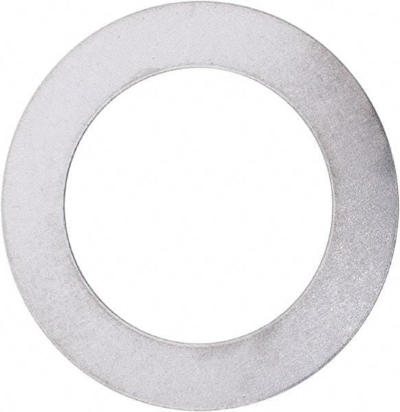 Made in USA - 0.012" Thick, 0.505" Inside x 3/4" OD, Round Shim - 7/16" Screw, Uncoated 302/304 Stainless Steel - Eagle Tool & Supply