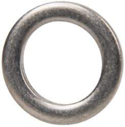 Made in USA - 0.09" Thick, 0.505" Inside x 3/4" OD, Round Shim - 7/16" Screw, Uncoated 302/304 Stainless Steel - Eagle Tool & Supply