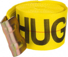 Lift-All - 27' Long x 4" Wide, 5,000 Lb Vertical Capacity, Polyester Web Sling - Yellow - Eagle Tool & Supply