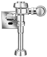 Sloan Valve Co. - 1-1/4" Spud Coupling, 3/4" Pipe, Urinal Automatic Flush Valve - Handle Opening, 1 Gal per Flush, Metal Cover, Powered by Electrical Line with 24 Volt Step Down Transformer - Eagle Tool & Supply