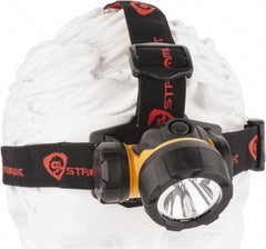 Streamlight - White LED Bulb, 80 Lumens, Hands-free Flashlight - Yellow Plastic Body, 3 AAA Alkaline Batteries Included - Eagle Tool & Supply