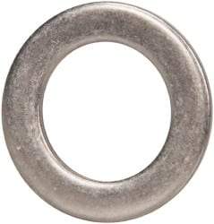 Made in USA - 0.09" Thick, 0.63" Inside x 1" OD, Round Shim - 9/16" Screw, Uncoated 302/304 Stainless Steel - Eagle Tool & Supply