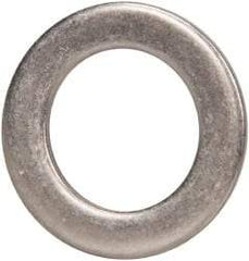 Made in USA - 0.09" Thick, 0.63" Inside x 1" OD, Round Shim - 9/16" Screw, Uncoated 302/304 Stainless Steel - Eagle Tool & Supply