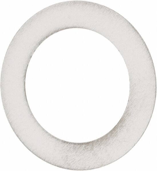 Made in USA - 0.012" Thick, 0.755" Inside x 1-1/8" OD, Round Shim - 5/8" Screw, Uncoated 302/304 Stainless Steel - Eagle Tool & Supply