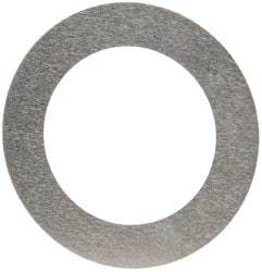 Made in USA - 0.002" Thick, 0.755" Inside x 1-1/8" OD, Round Shim - 5/8" Screw, Uncoated 302/304 Stainless Steel - Eagle Tool & Supply
