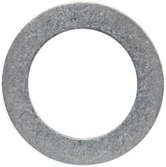 Made in USA - 0.02" Thick, 0.755" Inside x 1-1/8" OD, Round Shim - 5/8" Screw, Uncoated 302/304 Stainless Steel - Eagle Tool & Supply