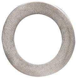 Made in USA - 0.03" Thick, 7/8" Inside x 1-3/8" OD, Round Shim - 3/4" Screw, Uncoated 302/304 Stainless Steel - Eagle Tool & Supply