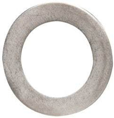 Made in USA - 0.03" Thick, 7/8" Inside x 1-3/8" OD, Round Shim - 3/4" Screw, Uncoated 302/304 Stainless Steel - Eagle Tool & Supply