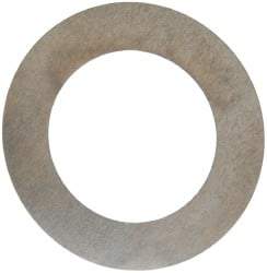 Made in USA - 0.004" Thick, 7/8" Inside x 1-3/8" OD, Round Shim - 3/4" Screw, Uncoated 302/304 Stainless Steel - Eagle Tool & Supply