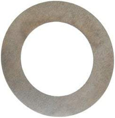Made in USA - 0.004" Thick, 7/8" Inside x 1-3/8" OD, Round Shim - 3/4" Screw, Uncoated 302/304 Stainless Steel - Eagle Tool & Supply