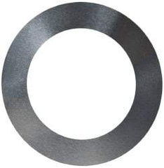 Made in USA - 0.002" Thick, 1" Inside x 1-1/2" OD, Round Shim - 7/8" Screw, Uncoated 302/304 Stainless Steel - Eagle Tool & Supply