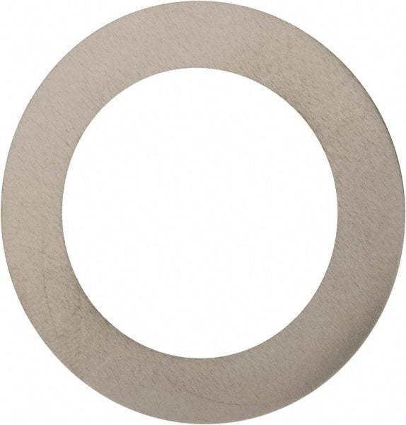 Made in USA - 0.007" Thick, 1" Inside x 1-1/2" OD, Round Shim - 7/8" Screw, Uncoated 302/304 Stainless Steel - Eagle Tool & Supply