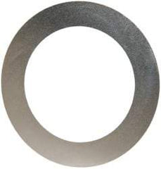 Made in USA - 0.002" Thick, 1-1/8" Inside x 1-5/8" OD, Round Shim - Uncoated 302/304 Stainless Steel - Eagle Tool & Supply