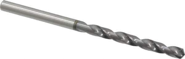 OSG - 4.20116mm 120° Vanadium High Speed Steel Jobber Drill - TiCN Finish, Right Hand Cut, Spiral Flute, Straight Shank, 75mm OAL, Standard Point - Eagle Tool & Supply