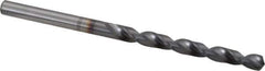 OSG - #12 120° Vanadium High Speed Steel Jobber Drill - TiCN Finish, Right Hand Cut, Spiral Flute, Straight Shank, 86mm OAL, Standard Point - Eagle Tool & Supply