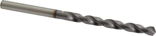 OSG - 5.00126mm 120° Vanadium High Speed Steel Jobber Drill - TiCN Finish, Right Hand Cut, Spiral Flute, Straight Shank, 86mm OAL, Standard Point - Eagle Tool & Supply