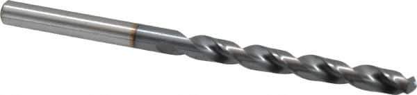 OSG - 5.6007mm 120° Vanadium High Speed Steel Jobber Drill - TiCN Finish, Right Hand Cut, Spiral Flute, Straight Shank, 93mm OAL, Standard Point - Eagle Tool & Supply
