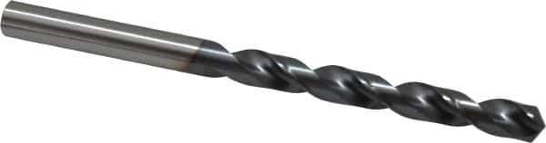 OSG - 7.29996mm 120° Vanadium High Speed Steel Jobber Drill - TiCN Finish, Right Hand Cut, Spiral Flute, Straight Shank, 109mm OAL, Standard Point - Eagle Tool & Supply