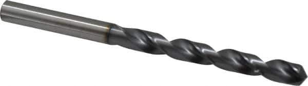 OSG - 7.39902mm 120° Vanadium High Speed Steel Jobber Drill - TiCN Finish, Right Hand Cut, Spiral Flute, Straight Shank, 109mm OAL, Standard Point - Eagle Tool & Supply