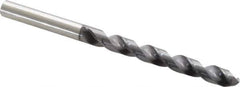 OSG - 7.8994mm 120° Vanadium High Speed Steel Jobber Drill - TiCN Finish, Right Hand Cut, Spiral Flute, Straight Shank, 117mm OAL, Standard Point - Eagle Tool & Supply