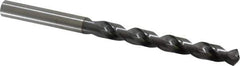 OSG - 8.001mm 120° Vanadium High Speed Steel Jobber Drill - TiCN Finish, Right Hand Cut, Spiral Flute, Straight Shank, 117mm OAL, Standard Point - Eagle Tool & Supply