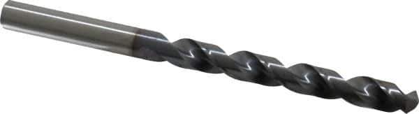 OSG - 8.6995mm 120° Vanadium High Speed Steel Jobber Drill - TiCN Finish, Right Hand Cut, Spiral Flute, Straight Shank, 125mm OAL, Standard Point - Eagle Tool & Supply