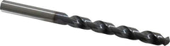 OSG - 8.6995mm 120° Vanadium High Speed Steel Jobber Drill - TiCN Finish, Right Hand Cut, Spiral Flute, Straight Shank, 125mm OAL, Standard Point - Eagle Tool & Supply