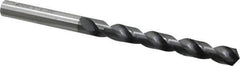 OSG - 8.8011mm 120° Vanadium High Speed Steel Jobber Drill - TiCN Finish, Right Hand Cut, Spiral Flute, Straight Shank, 125mm OAL, Standard Point - Eagle Tool & Supply
